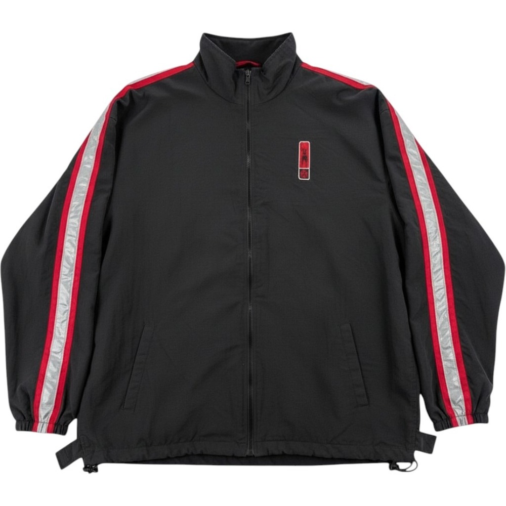 Vintage Showtime Championship Boxing Jacket Mens XL Identity Track Black Red